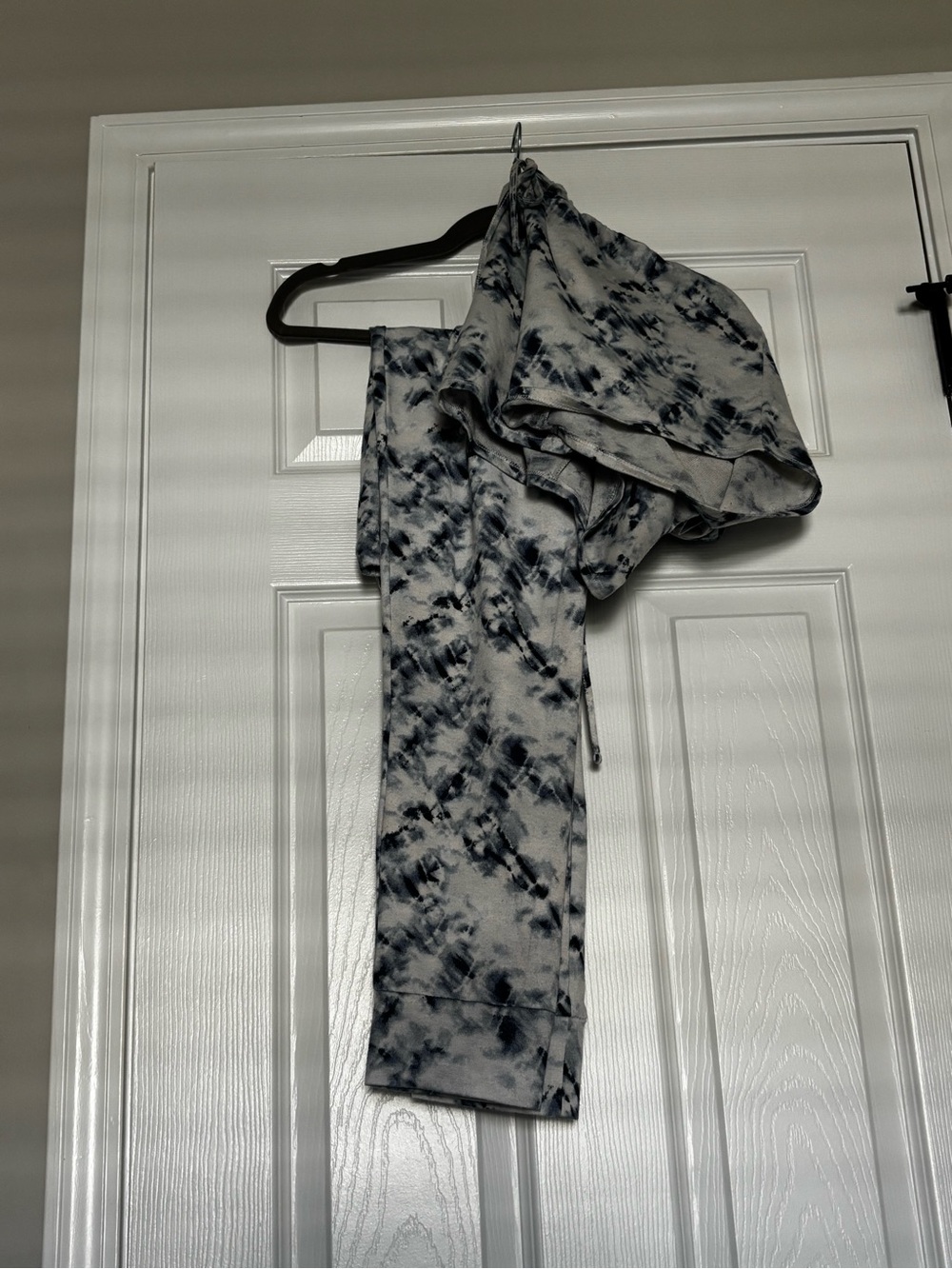 Lucky Brand Tie-Dye Jogger Pants - Gray & Black and shorts.